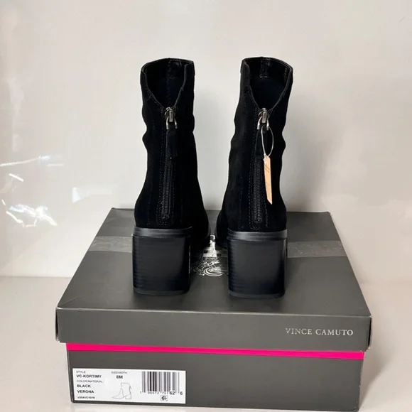 Vince Camuto Kortimy Water-Repellent Suede Mid-Shaft Boots - Picture 7 of 8